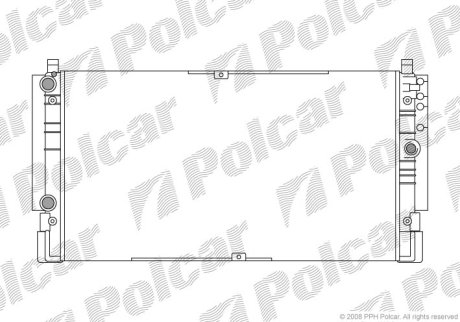 Радіатор охолодження POLCAR 956608-1