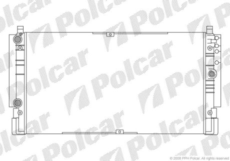 Радіатор охолодження POLCAR 956608A1