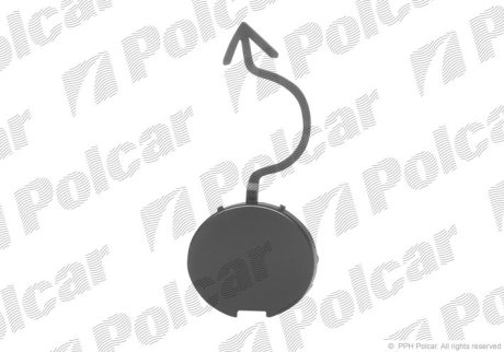 Заглушка буксирувального гака задня POLCAR 957996-3