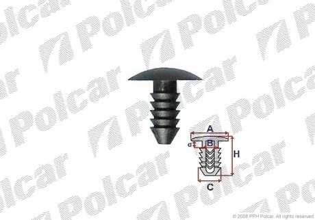 Кріплення обшивки POLCAR RA12271C