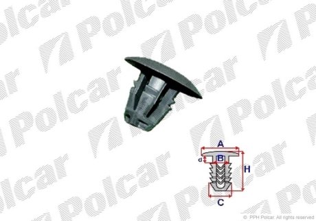 Кріплення обшивки POLCAR RXC10149