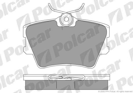 Гальмівні колодки POLCAR S70-1129