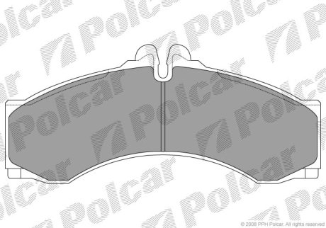 Гальмівні колодки POLCAR S70-2022