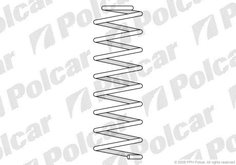 Пружина POLCAR ST347596 (фото 1)