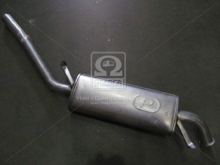 Глушитель алюм. сталь, средн. часть Audi 100 83-90/200 83-84 2.0-2.4D (01.09) POLMOSTROW 0109 (фото 1)