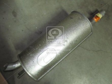 Глушитель (задняя часть) алюминизированная сталь Fiat Doblo 1.6i, 1.9D (00-05) (07.414) POLMOSTROW 07414
