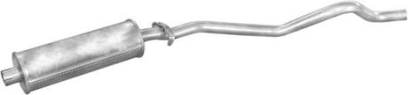 Глушитель, алюм. сталь, середн. часть Opel Kadett 84-91 1.2S/1.3N/1.3S/1.4/1.6 kombi (17.25) POLMOSTROW 1725