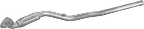Труба приемная алюминизированная сталь Opel Astra G/Zafira A 1.4, 1.6 (00-04) (17.594) POLMOSTROW 17594 (фото 1)