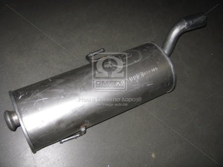 Глушитель (задняя часть) алюминизированная сталь Peugeot 206 1.4, 1.6 (98-) (19.198) POLMOSTROW 19198