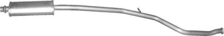 Глушитель алюм. сталь, средн. часть Peugeot 206 1.6i-16V 10/00-10/05 (19.19) POLMOSTROW 1919