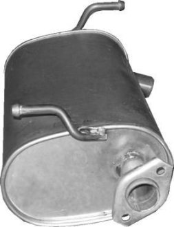 Глушитель алюм. сталь, задн. часть Suzuki Jimny 1.3i 16V 4X2+4X4 10/98-07/04 (25.55) POLMOSTROW 2555 (фото 1)