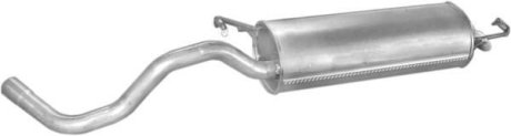 Глушитель (задняя часть) алюминизированная сталь VW Golf IV 1.6i (97-)/Audi A3 (96-) (30.234) POLMOSTROW 30234