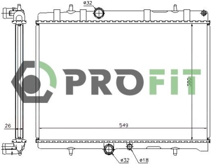 Радіатор охолоджування PROFIT 1740-0093