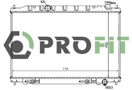 Радіатор охолоджування PROFIT 1740-0256
