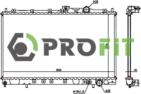 Радіатор охолоджування PROFIT 1740-0289