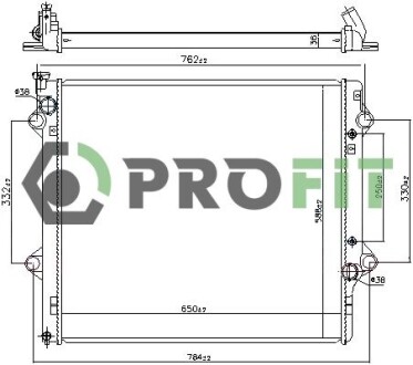 Радіатор охолоджування PROFIT 1740-0422