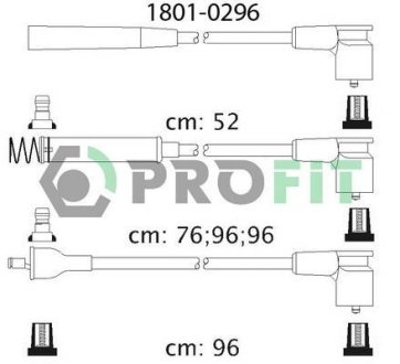 Комплект кабелів високовольтних PROFIT 1801-0296