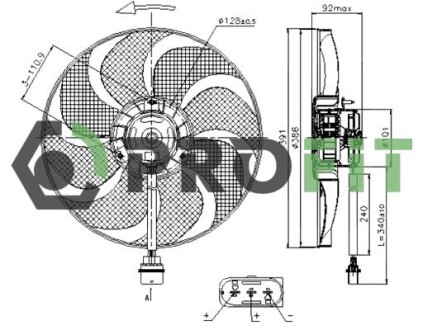 Вентилятор радіатора PROFIT 1850-0019