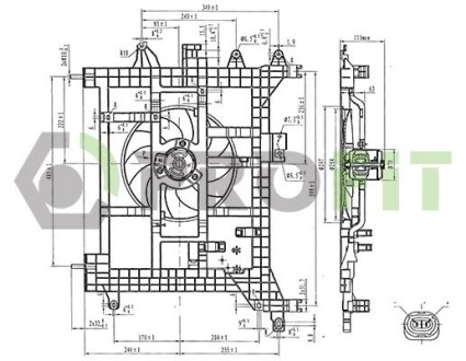 Вентилятор радіатора PROFIT 1850-0070