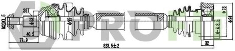 Піввісь PROFIT 2730-0208