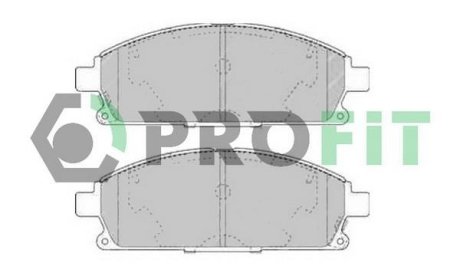 Колодки гальмівні дискові PROFIT 5000-1263 (фото 1)