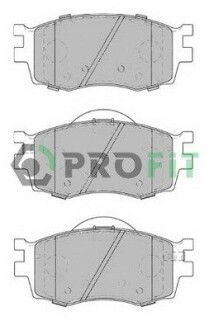 Колодки гальмівні дискові PROFIT 5000-1905 (фото 1)
