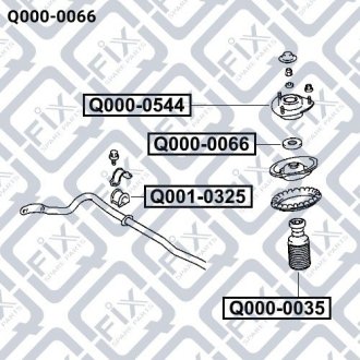 Підшипник опори переднього амортизатора Q-FIX Q0000066