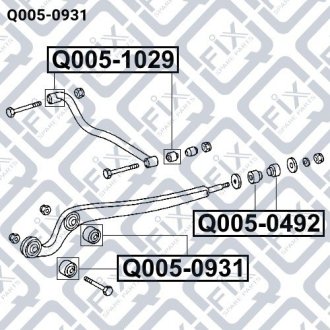 Сайлентблок важеля нижнього передній Q-FIX Q0050931