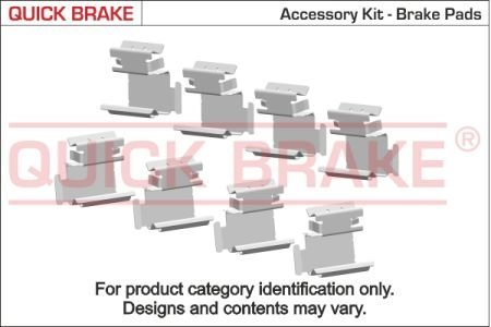 Комплектующие, колодки дискового тормоза QUICK BRAKE 109-1130 (фото 1)