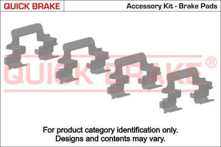 Пружини прижимние колодок тормозних QUICK BRAKE 109-1181 (фото 1)