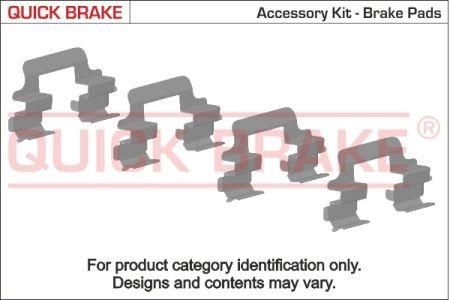 Комплектующие, колодки дискового тормоза QUICK BRAKE 1091601