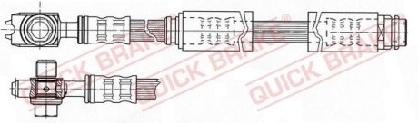 Тормозной шланг QUICK BRAKE 58.962X