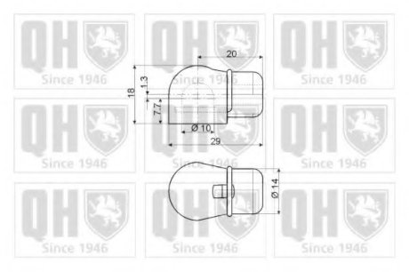 Газовая пружина задней двери Ford Sierra Tournier QUINTON HAZELL 128283