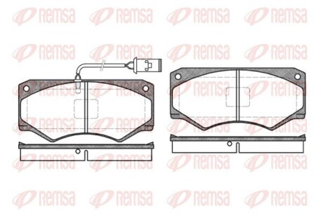 Колодки гальмівні дискові REMSA 0047.52