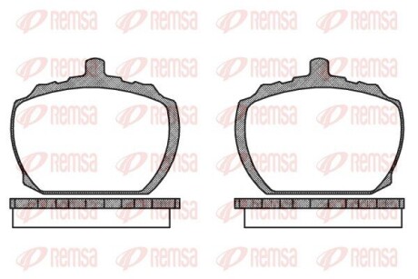 Колодки гальмівні дискові REMSA 0058.10