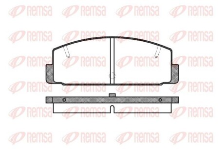 Колодки гальмівні дискові REMSA 0179.10