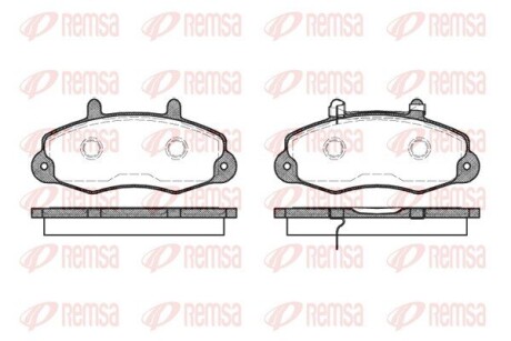 Колодки гальмівні дискові REMSA 0391.02