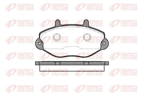 Колодки гальмівні дискові REMSA 0392.00