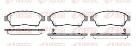 Колодки гальмівні дискові REMSA 0402.02