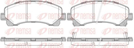 Колодки гальмівні дискові REMSA 1407.00