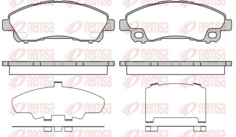 Колодки гальмівні дискові REMSA 1645.00