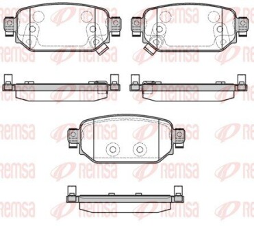 Колодки гальмівні дискові REMSA 1731.02