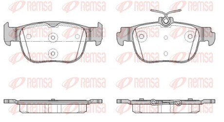Колодки гальмівні дискові (комплект 4 шт) REMSA 1897.00