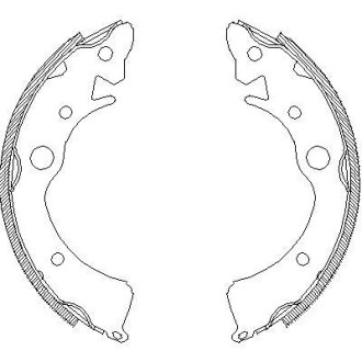 Колодки гальмівні барабанні REMSA 4096.00 (фото 1)