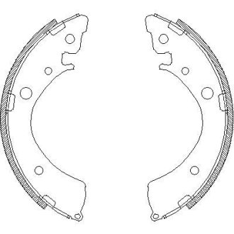 Колодки гальмівні барабанні REMSA 4367.00