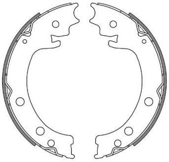 Колодки гальмівні барабанні REMSA 4629.00