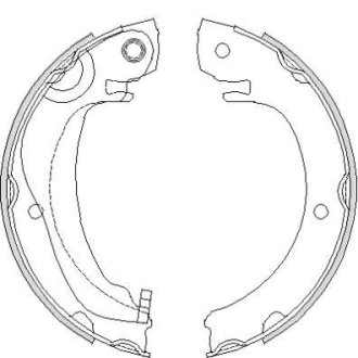 Колодки гальмівні барабанні REMSA 4680.00