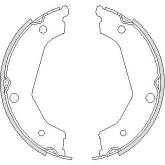 Колодки гальмівні барабанні REMSA 4732.00