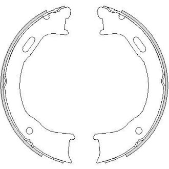 Колодки гальмівні барабанні REMSA 4747.00