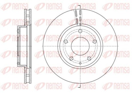 Диск гальмівний REMSA 61573.10